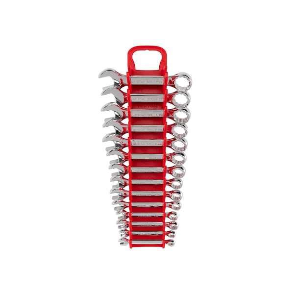 Stubby Combination Wrench Set with Holder, 14-Piece (6 - 19 mm)